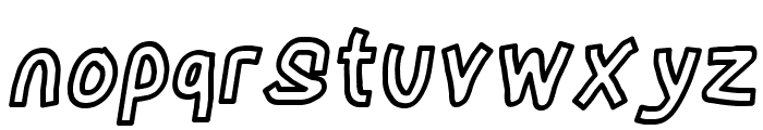 LinerTape Italic Font LOWERCASE