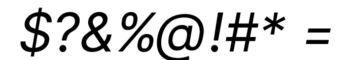 LinikSans-Italic Font OTHER CHARS