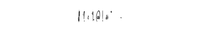 Lintang Kangen - Regular Font OTHER CHARS
