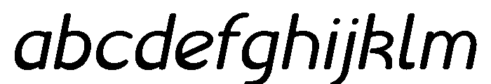 Liseuse Italic FONT