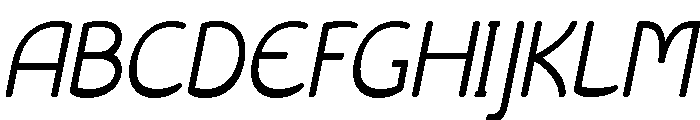 Liseuse Light Italic Font UPPERCASE