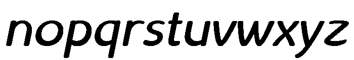 Liseuse Medium Italic Font LOWERCASE