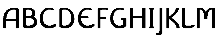 Liseuse Medium Font UPPERCASE