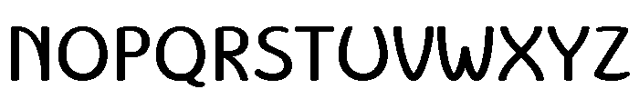 Liseuse Medium Font UPPERCASE