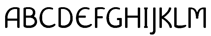 Liseuse Regular Font UPPERCASE