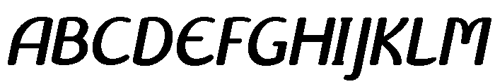 Liseuse SemiBold Italic Font UPPERCASE