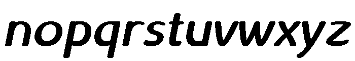 Liseuse SemiBold Italic Font LOWERCASE