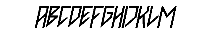 Literally Italic Font UPPERCASE