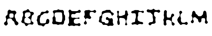 Little Blob Font UPPERCASE