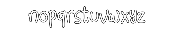 Little Clusters Outline Demo Font LOWERCASE