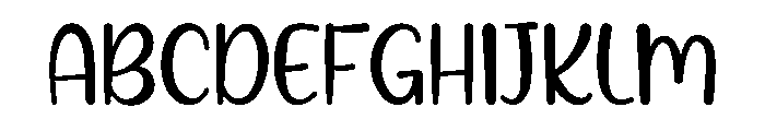 Little Cookies Font UPPERCASE