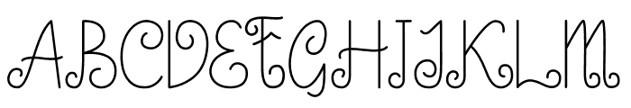 Little Edward Font UPPERCASE