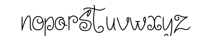 Little Edward Font LOWERCASE