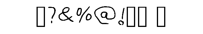 Little Kids Handwriting Regular Font OTHER CHARS