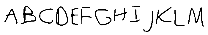 Little Kids Handwriting Regular Font UPPERCASE