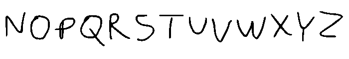 Little Kids Handwriting Regular Font UPPERCASE