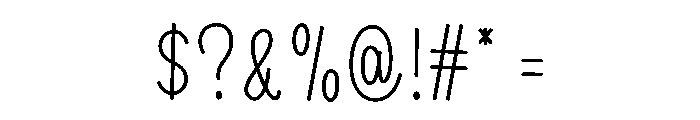 Little Love Font OTHER CHARS