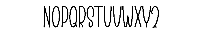 Little Love Font LOWERCASE