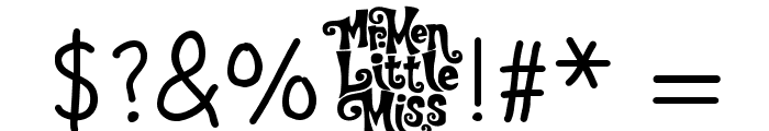 Little Miss Cursive Medium Font OTHER CHARS