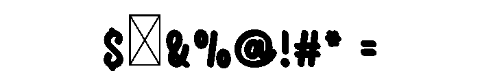 Little Star Font OTHER CHARS