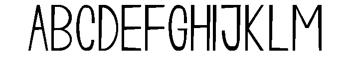 Living Free Font UPPERCASE