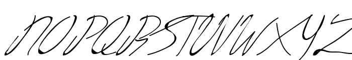 Livingston Demo Signature Font UPPERCASE