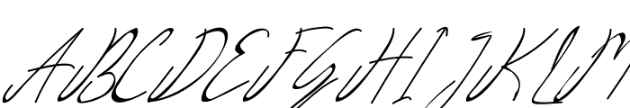 Livingston Signature Font UPPERCASE