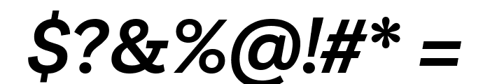 Livvic SemiBold Italic Font OTHER CHARS