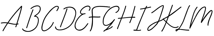 Livvie Signature Regular Font UPPERCASE