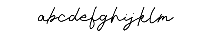 Livvie Signature Regular Font LOWERCASE