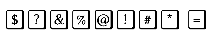Libertinus Keyboard Regular Font OTHER CHARS