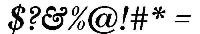 Libre Baskerville 600italic Font OTHER CHARS
