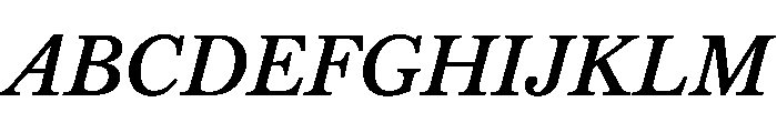 Libre Baskerville 600italic Font UPPERCASE