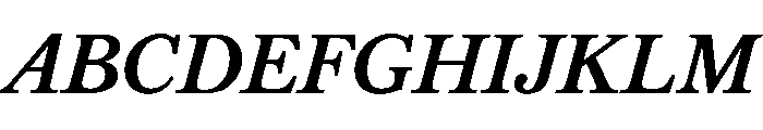 Libre Baskerville 700italic Font UPPERCASE