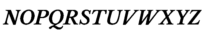 Libre Baskerville 700italic Font UPPERCASE