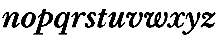 Libre Baskerville 700italic Font LOWERCASE