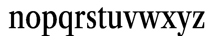 Libre Caslon Condensed 500 Font LOWERCASE