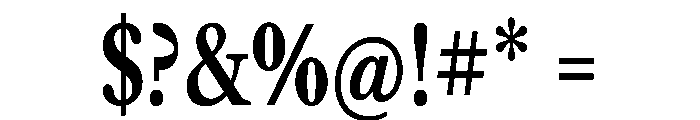 Libre Caslon Condensed 600 Font OTHER CHARS