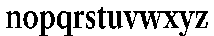 Libre Caslon Condensed 600 Font LOWERCASE