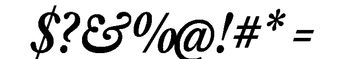 Libre Caslon Condensed 600italic Font OTHER CHARS