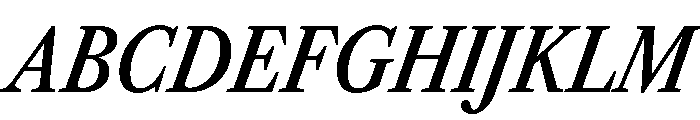 Libre Caslon Condensed 600italic Font UPPERCASE