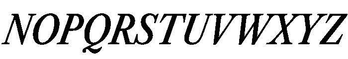 Libre Caslon Condensed 600italic Font UPPERCASE