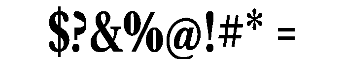 Libre Caslon Condensed 700 Font OTHER CHARS