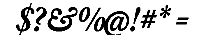 Libre Caslon Condensed 700italic Font OTHER CHARS