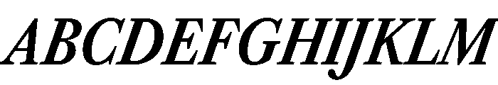 Libre Caslon Condensed 700italic Font UPPERCASE