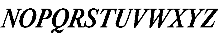 Libre Caslon Condensed 700italic Font UPPERCASE