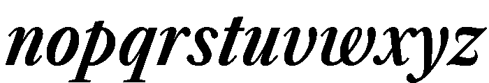 Libre Caslon Condensed 700italic Font LOWERCASE
