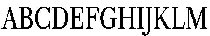 Libre Caslon Condensed Regular Font UPPERCASE