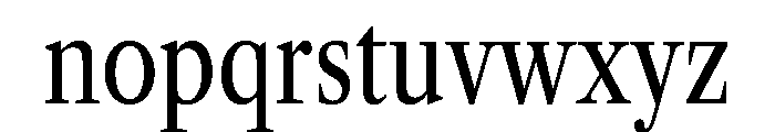 Libre Caslon Condensed Regular Font LOWERCASE