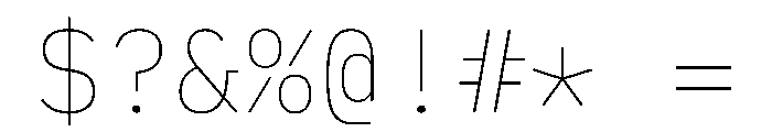 Lilex 100 Font OTHER CHARS